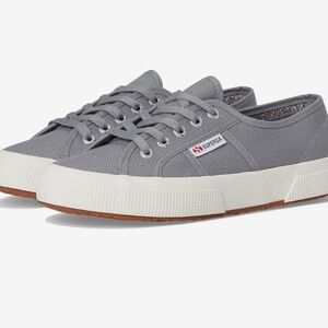 Superga Classic Gray Lace-Up Sneakers